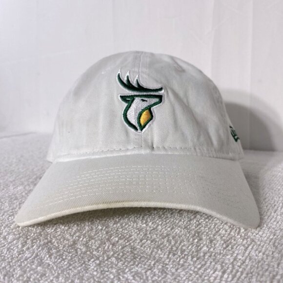 New Era White Edmonton Elks Football Adjustable Fit Ball Cap Hat - Picture 2 of 14